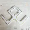 Nueva Flor de Esquina de Techo Estilo Chino Líneas de Madera de Bambú Forma de 7 L Líneas Planas Decoración Sala de Estar Pasillo Líneas de Techo Líneas Decorativas de Techo
