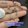 Prata Esterlina S925 Retro Contas de Furo Grande Pulseira Trançada de Leão Pulseira Pulseira Joker DIY Acessórios Seiko