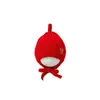 Gorro de Año Nuevo para Bebé Invierno Rojo Carácter de la Fortuna Cálido Cortavientos Unisex Tejido de Lana Gorro con Orejeras para Bebé