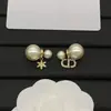 Novo Conjunto Dior/Estilo Dior Réplica de Alta Qualidade com Logo Floco de Neve Nariz de Porco Cd Colar Pulseira Anel Brincos Atacado