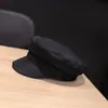 Boina de Mujer Estilo Coreano Casual Versátil de Copa Plana Material de Cáñamo Transpirable Sombrero de Boina Primavera Verano Protección Solar Boina de Pico Moda
