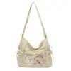 Mochila transparente estilo lazo japonés para mujer, adecuada para clases temáticas de anime y para ir al trabajo, gran capacidad, de hombro/bandolera/mochila