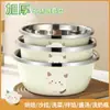 Bacia Grossa de Aço Inoxidável para Cozinha Doméstica, Tigela de Mistura Aprofundada, Bacia de Sopa, Bacia de Assar Aprofundada, Bacia para Lavar o Rosto, Bacia para Lavar Legumes, Bacia Grande