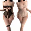 Lencería Sexy de Encaje para Pecho Pequeño Push-Up Sexy Pijama de una Pieza Que No Necesita Quitarse Uniformes Sexys Atractivos 1020