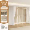 Arara de Roupas de Chão ao Teto de Primeira Linha Quarto Closet Walk-in Suporte de Chão Armário de Armazenamento Telescópico Entrada Haste Simples para Pendurar Roupas Cobertura contra Poeira