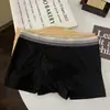 Cuecas masculinas antibacterianas de algodão, color blocking simples, cinza premium, hipoalergênicas, macias e respiráveis, boxer de algodão puro para homens