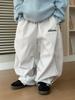 Pantalones Casuales para Niños Niños, Nuevo Estilo Coreano Primavera 2026 Pantalones Largos, Corte Holgado para Niños Mayores, Pantalones de Moda para Primavera y Otoño