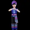 Nuevo Traje Minoritario 3 de Marzo Niños Yao Miao Niña de Danza vestido Traje Zhuang de Guangxi