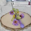 3 Cabezas de Flores de Amapola de Seda para Boda, Flores de Seda de Amapola para Fondo del Hogar, Flores de Amapola para Decoración de Boda
