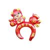 Popular en línea popular inflable accesorios para el cabello diadema forma de caricatura luz Película Película de aluminio globo decoración de fiesta puesto venta al por mayor regalo