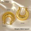 Pendientes de Acero de Titanio de Lujo Ligero Europeos y Americanos Geométricos Simples Corazón Diseño de Nicho Sentido de Diseño Hebilla de Oreja de Acero Inoxidable Galvanizado Joyería para Mujeres