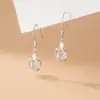 Pendientes de Plata de Ley S925 Nalan Estilo Coreano Moda Corona de Diamantes Pendientes Cortos Elegantes Lindos Joyería para Orejas E5277