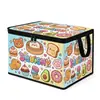 Caja de Almacenamiento Plegable Creativa Transfronteriza con Gran Capacidad y Tapa, Organizador Portátil para Juguetes y Ropa, Personalizable