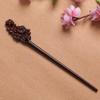 Nova Presilha de Cabelo de Jacarandá com um Design Único de Coelho, Acessório de Cabelo Personalizado, Presilha de Cabelo Artesanal de Madeira Maciça, Acessório de Estilo Artístico