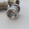 Em Estoque Aço Inoxidável Passante 1/2 Polegada Dupla Rosca Interna Conexão para Conectores de Tubos Hidráulicos 20 Dentes