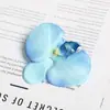 Cabeça de flor Phalaenopsis de simulação flor de seda flor artificial guirlanda DIY feita à mão decoração de adereço de cabeça material de arranjo de flores para sala de estar