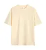 Camiseta de Algodão Pesado 240G Gola Redonda Cor Sólida Camiseta Base Camiseta Roupa de Trabalho Manga Curta Camiseta Masculina Personalização