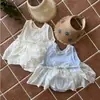 Estilo Coreano Nuevo para Bebé Niña Lindo y Dulce Mono de Princesa Verano Delgado Algodón Fresco Vestido sin Mangas