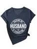 Raising My Husband Estación Europea Ebay Amazon Camiseta Cómoda y Elegante de Mujer Cuello en V Manga Corta Transfronteriza