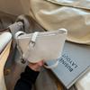 2026 Nuevo Bolso Cubo de Moda con Patrón de Lichi de un Solo Hombro, Elegante, Sencillo, Versátil, Bolso Cruzado de Hombro de Moda