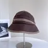 Chapéu de Pescador Quente Versátil com Aba de Cor Contrastante para Mulheres Outono e Inverno Casual Elegante Chapéu Balde Tendência para Férias Viagem Chapéu Balde Liso