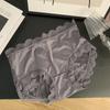 Ropa interior de satén de alta gama Imperial Concubine para mujer, cintura media, hermosa cadera, encaje, entrepierna de seda sexy, talla grande, nuevas bragas