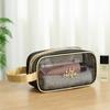 Bolsa Cosmética de Malha com Logo Personalizado, Bolsa de Higiene Portátil, Bolsa de Armazenamento de Cosméticos, Pequeno Pedido de Fábrica Armazenamento para Viagem
