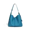 Bolso Cruzado de Piel Genuina 2026, Bolso Casual y Relajado para Madre e Hija, Bolso de Hombro de Lujo Ligero de Gran Capacidad, Bolso Cubo Minimalista de Gama Alta