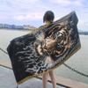 Estilo Étnico Verano Protector Solar Chal de Viaje Lijiang Bufanda de Seda Playa Mar Ligero Vacaciones Bufanda Simple