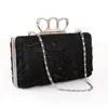 Bolso de noche de encaje de tres dedos material soluble en agua bolso para vestido de noche bolso de mano anillo de diamantes AliExpress comercio exterior Bolso de mujer