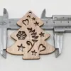 Suministro Transfronterizo Artesanías Creativas de Madera Árbol de Navidad Decoración Festiva Decoración de Virutas de Madera DIY Colgante Cuerda de Cáñamo Gratis