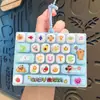 Teclado de Brinquedo Animal de Desenho Animado 26 Teclas Alívio de Estresse Chaveiro Decoração de Mesa Fofa Chaveiro Pingente de Bolsa