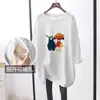 Roupas para Amamentação Mãe Quente Moda Outono e Inverno Camiseta de Manga Longa Amamentação Feminina Tamanho Grande Moda para Amamentação