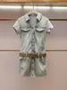 Vestido de Verão Feminino de Alta Qualidade em Jeans Estilo Retrô Francês de Shenzhen, Corte Reto Emagrecedor, Lavagem Desgastada