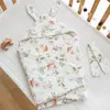 Manta para Bebé Tipo a de Algodón Tejido Manta para Sala de Partos de Recién Nacido con Orejas de Conejo de Dibujos Animados y Capucha a Prueba de Viento para que el Bebé la Lleve Afuera y de Paseo