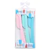 Cuchillo para depilar cejas al por mayor de fábrica Herramienta de belleza Navaja de cejas plegable para principiantes femeninas Tipo de seguridad Hoja antideslizante con borde biselado