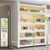 Nuevo Estante de Cocina de Pie Gabinete de Almacenamiento Multicapa Multifuncional Gabinete Lateral para Horno Microondas Gabinete de Almacenamiento para Bowls