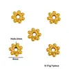 Contas espaçadoras de aço inoxidável que preservam a cor, contas em formato de disco voador, contas em formato de roda de fogo, contas planas com rosca, contas em formato de lanterna, contas espaçadoras - Acessórios para fazer joias DIY