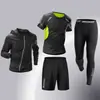 Ropa Deportiva Transfronteriza para Hombre Traje Deportivo Mallas de Secado Rápido Alta Elasticidad Entrenamiento de Carrera Ropa para Baloncesto Carrera Matutina Primavera y Otoño