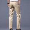 Pantalones casuales delgados de primavera y verano para hombre, explosivos, de algodón puro, rectos, ajustados, para hombre, combinan con todo, moda, para negocios, pantalones modernos para hombre