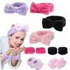 Amazon Transfronterizo Caliente Color Sólido Limpiador Facial Deportivo para Mujer Yoga Cinta Maquillaje Antideslizante Lazo Diadema Set de 3 Piezas