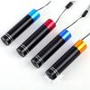 Mini linterna portátil LED de luz fuerte que ahorra energía linterna de luz blanca No. 5 linternas pequeñas de aleación de aluminio negro