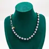 Conjunto de Colar e Pulseira de Pérolas de Água Doce Estilo Francês, Pingente de Lua Exquisito e Elegante, Prata 925, Joias de Nicho para Mulheres Primavera e Verão