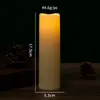 Adornos de boda simulación cilindro de onda lámpara de vela diseño de atmósfera de Buda lámpara de vela electrónica LED festividad de Navidad
