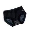 Puro Deseo Estilo Francés Ropa Interior Femenina Sin Costuras de Encaje Floral Sexy Calada de Malla Fina Anti-Rizo Bragas Triángulo para Niñas