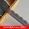 Ribete de Encaje No Elástico Ancho 3.3cm Stock Listo del Fabricante Accesorios para Ropa DIY Hecho a Mano Ribete de Encaje No Elástico 677 Ribete de Encaje