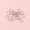 Anel único de aço inoxidável anel aberto diy brincos caseiros feitos à mão brincos brincos pulseira acessórios anel de conexão de material