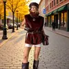 Colete de Pelúcia Elegante Simples Versátil Gola Alta Cintura Marcada Moda Feminina Nova Estilo Europeu e Americano Transfronteiriço Z 2026