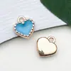 Azul Lago Gotejamento de Óleo Mamadeira Floco de Neve Laço Coração Pingente Acessórios Artesanais Pulseira Colar Acessórios de Joia