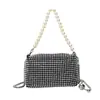 Bolso de diamante brillante para mujer 2023 nuevo simple moda gran capacidad portátil hombro bandolera bolso almohada de diamantes moda